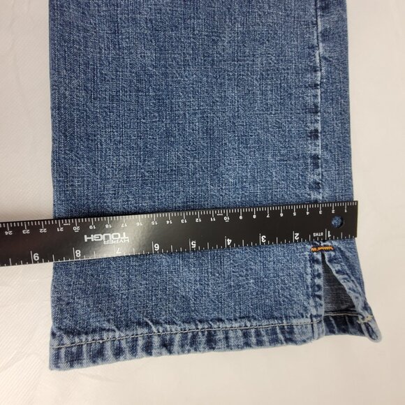 Vintage Lucky Brand Jeans Women's 2 Blue Wild Child Mid-Rise Boot Cut Slit USA - Picture 12 of 16